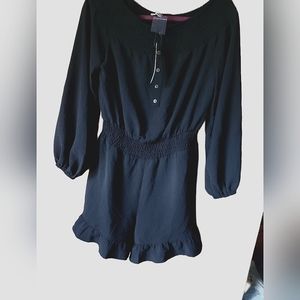 Newbury Kustom Small off the shoulder Shorts Romper